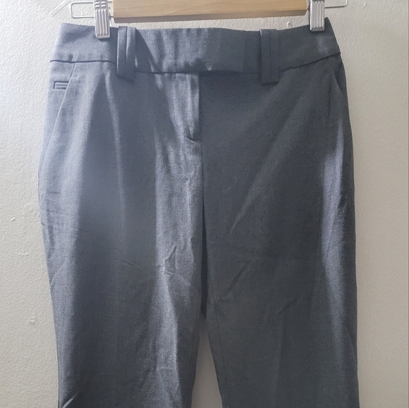 Loft | Grey Julie Trouser Work Slacks Pants - Picture 2 of 5